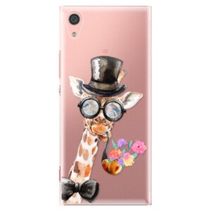 Plastové pouzdro iSaprio - Sir Giraffe - Sony Xperia XA1