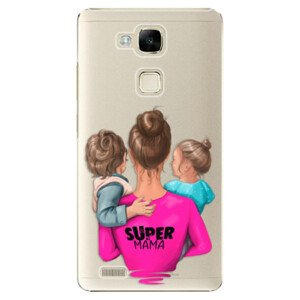 Plastové pouzdro iSaprio - Super Mama - Boy and Girl - Huawei Ascend Mate7