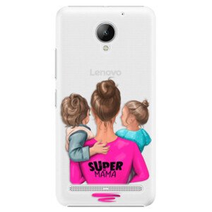Plastové pouzdro iSaprio - Super Mama - Boy and Girl - Lenovo C2