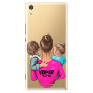 Plastové pouzdro iSaprio - Super Mama - Boy and Girl - Sony Xperia XA1 Ultra