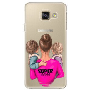 Plastové pouzdro iSaprio - Super Mama - Two Boys - Samsung Galaxy A3 2016