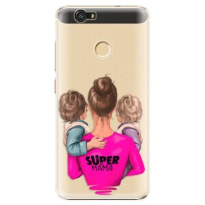 Plastové pouzdro iSaprio - Super Mama - Two Boys - Huawei Nova