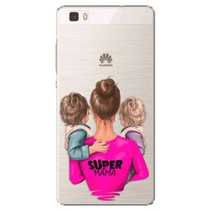 Plastové pouzdro iSaprio - Super Mama - Two Boys - Huawei Ascend P8 Lite