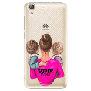 Plastové pouzdro iSaprio - Super Mama - Two Boys - Huawei Y6 II