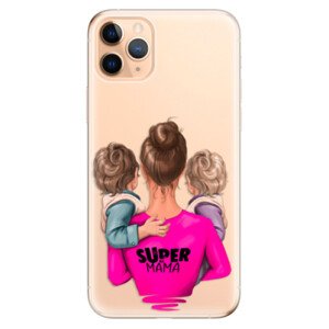 Odolné silikonové pouzdro iSaprio - Super Mama - Two Boys - iPhone 11 Pro Max