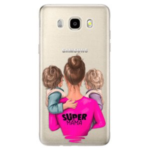 Odolné silikonové pouzdro iSaprio - Super Mama - Two Boys - Samsung Galaxy J5 2016