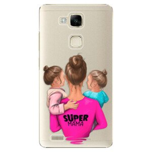 Plastové pouzdro iSaprio - Super Mama - Two Girls - Huawei Ascend Mate7