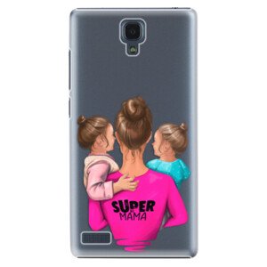 Plastové pouzdro iSaprio - Super Mama - Two Girls - Xiaomi Redmi Note