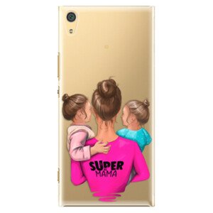 Plastové pouzdro iSaprio - Super Mama - Two Girls - Sony Xperia XA1 Ultra