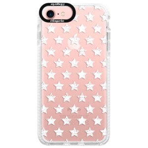 Silikonové pouzdro Bumper iSaprio - Stars Pattern - white - iPhone 7