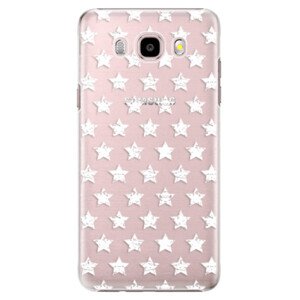 Plastové pouzdro iSaprio - Stars Pattern - white - Samsung Galaxy J5 2016