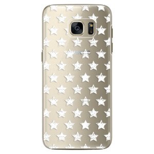 Plastové pouzdro iSaprio - Stars Pattern - white - Samsung Galaxy S7