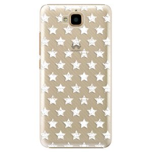 Plastové pouzdro iSaprio - Stars Pattern - white - Huawei Y6 Pro