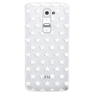 Plastové pouzdro iSaprio - Stars Pattern - white - LG G2 (D802B)