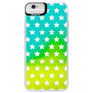 Neonové pouzdro Blue iSaprio - Stars Pattern - white - iPhone 6 Plus/6S Plus