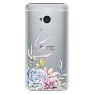 Plastové pouzdro iSaprio - Succulent 01 - HTC One M7