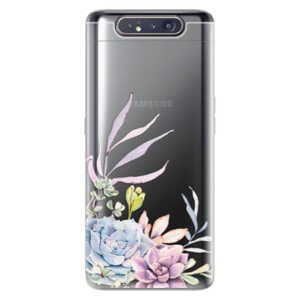 Odolné silikonové pouzdro iSaprio - Succulent 01 - Samsung Galaxy A80