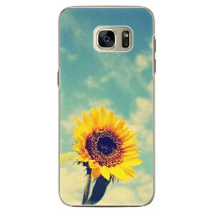 Plastové pouzdro iSaprio - Sunflower 01 - Samsung Galaxy S7 Edge