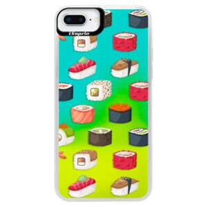 Neonové pouzdro Blue iSaprio - Sushi Pattern - iPhone 8 Plus