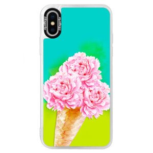 Neonové pouzdro Blue iSaprio - Sweets Ice Cream - iPhone X