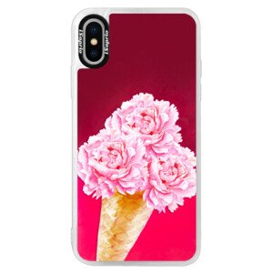 Neonové pouzdro Pink iSaprio - Sweets Ice Cream - iPhone X