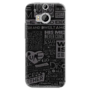 Plastové pouzdro iSaprio - Text 01 - HTC One M8