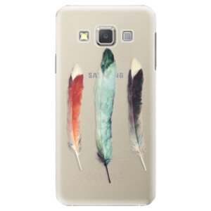 Plastové pouzdro iSaprio - Three Feathers - Samsung Galaxy A7