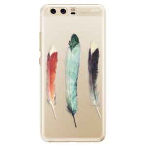 Plastové pouzdro iSaprio - Three Feathers - Huawei P10