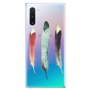 Odolné silikonové pouzdro iSaprio - Three Feathers - Samsung Galaxy Note 10