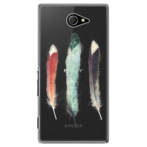 Plastové pouzdro iSaprio - Three Feathers - Sony Xperia M2