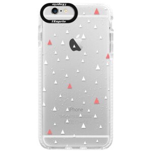 Silikonové pouzdro Bumper iSaprio - Abstract Triangles 02 - white - iPhone 6/6S