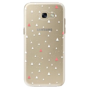 Plastové pouzdro iSaprio - Abstract Triangles 02 - white - Samsung Galaxy A5 2017