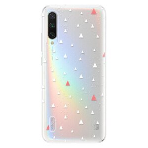 Odolné silikonové pouzdro iSaprio - Abstract Triangles 02 - white - Xiaomi Mi A3