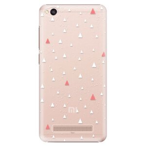 Plastové pouzdro iSaprio - Abstract Triangles 02 - white - Xiaomi Redmi 4A