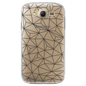 Plastové pouzdro iSaprio - Abstract Triangles 03 - black - Samsung Galaxy Grand Neo Plus