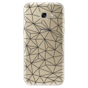 Odolné silikonové pouzdro iSaprio - Abstract Triangles 03 - black - Samsung Galaxy A5 2017