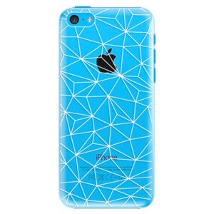 Plastové pouzdro iSaprio - Abstract Triangles 03 - white - iPhone 5C