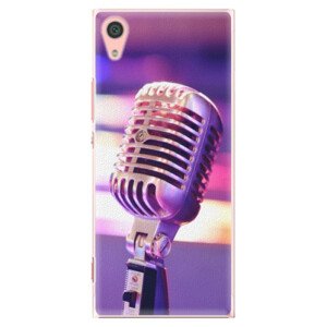 Plastové pouzdro iSaprio - Vintage Microphone - Sony Xperia XA1
