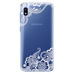 Plastové pouzdro iSaprio - White Lace 02 - Samsung Galaxy A10