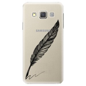 Plastové pouzdro iSaprio - Writing By Feather - black - Samsung Galaxy A5