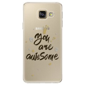 Plastové pouzdro iSaprio - You Are Awesome - black - Samsung Galaxy A3 2016