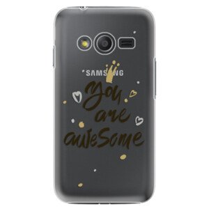 Plastové pouzdro iSaprio - You Are Awesome - black - Samsung Galaxy Trend 2 Lite