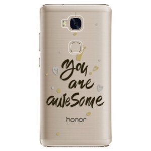 Plastové pouzdro iSaprio - You Are Awesome - black - Huawei Honor 5X