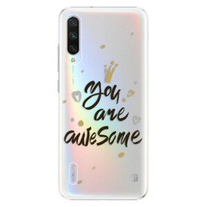 Plastové pouzdro iSaprio - You Are Awesome - black - Xiaomi Mi A3