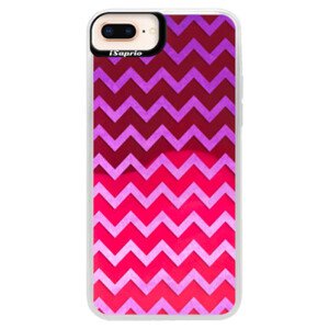 Neonové pouzdro Pink iSaprio - Zigzag - purple - iPhone 8 Plus