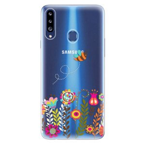 Odolné silikonové pouzdro iSaprio - Bee 01 - Samsung Galaxy A20s