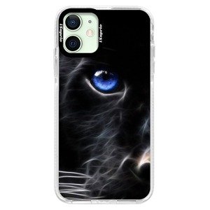 Silikonové pouzdro Bumper iSaprio - Black Puma - iPhone 12 mini