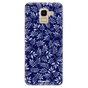 Odolné silikonové pouzdro iSaprio - Blue Leaves 05 - Samsung Galaxy J6