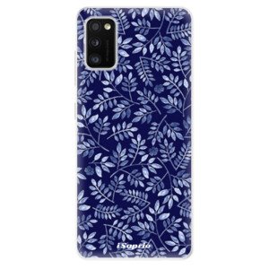 Odolné silikonové pouzdro iSaprio - Blue Leaves 05 - Samsung Galaxy A41