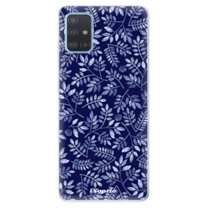Odolné silikonové pouzdro iSaprio - Blue Leaves 05 - Samsung Galaxy A51